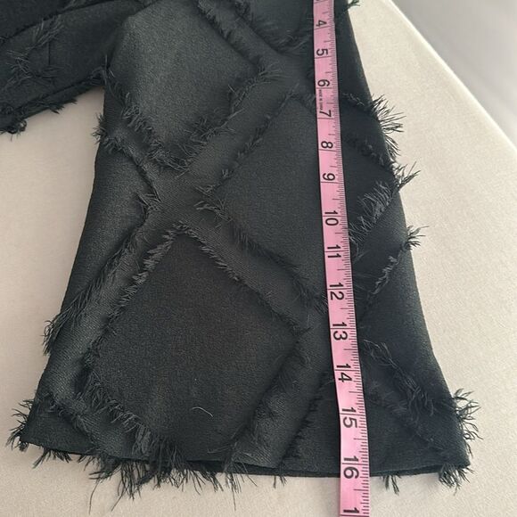 Ottod'ame Edie Sedgwick Green Diamond Fuzzy Frill Dress Made in Italy Size 10 - Picture 8 of 15